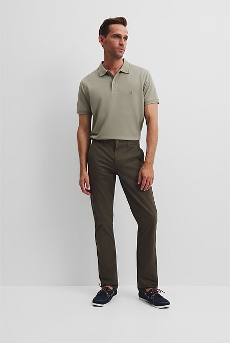 Australian Cotton Standard Fit Stretch Chino