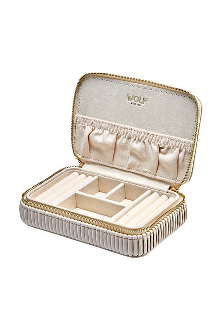 Bella Travel Zip Case Bone