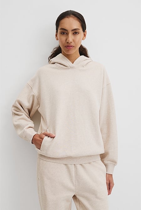 Australian Good Earth Cotton Pull Over Hooded Sweat