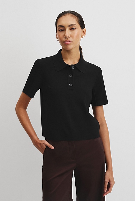 Compact Knit Polo