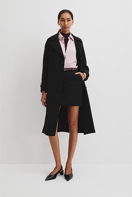 Soft Crepe Trench