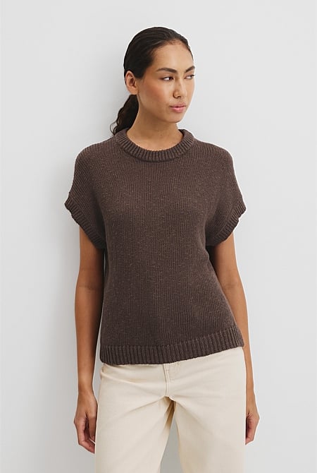 Textured Knit T-Shirt