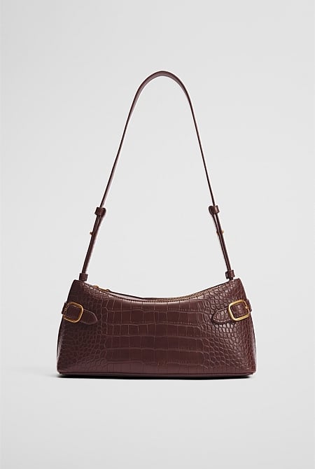 Buckle Detail Shoulder Bag