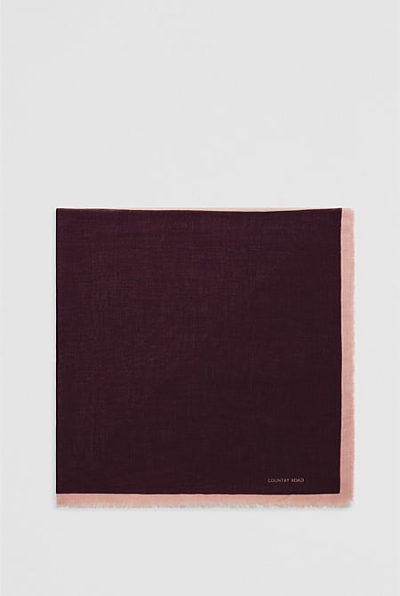 Wool Geometric Scarf