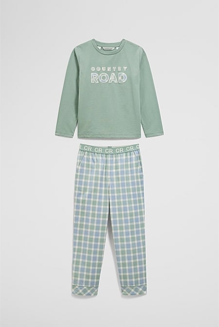 Long Sleeve Logo Pyjama