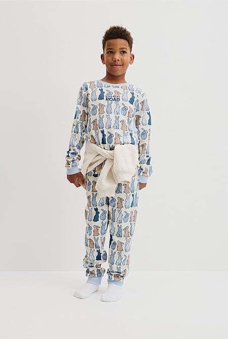 Australian Cotton Bunny Print Pyjama Set