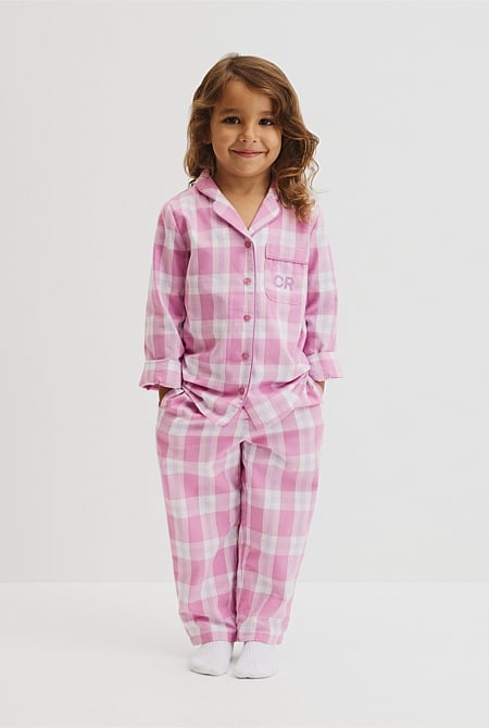 Australian Cotton Flannel Check Pyjama