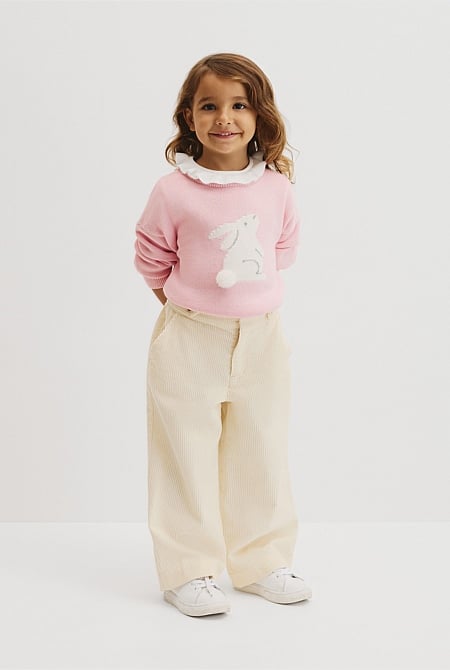 Organically Grown Cotton Wide Leg Cord Pant