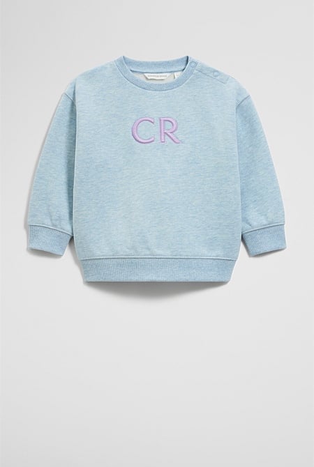 Oversized Australian Cotton CR Logo Sweat
