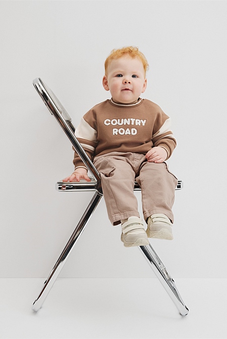 Organically Grown Cotton Oversized Country Road Boucle Sweat