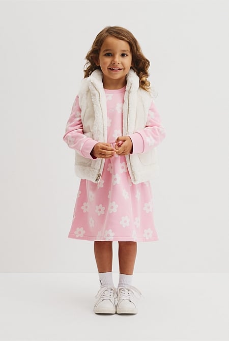 Australian Cotton Flower Sweat Dress