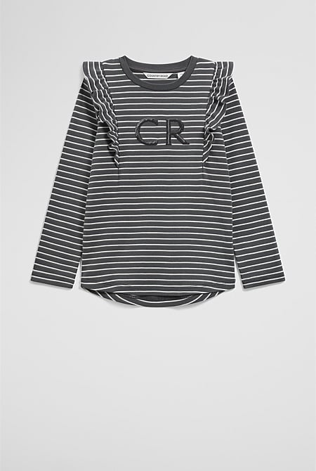 Australian Cotton Logo Frill T-Shirt