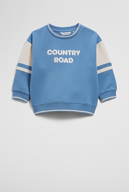 Organically Grown Cotton Oversized Country Road Boucle Sweat