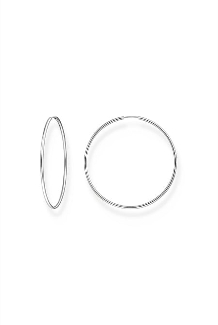 Essential Large Hoop Earrings In Silver