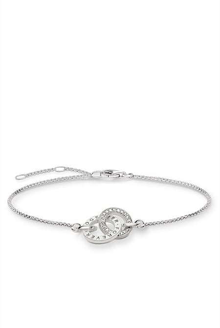 Interlocking Bracelet In Silver