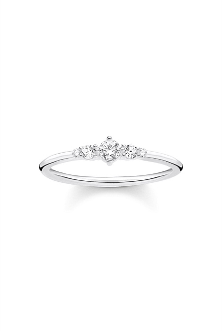 Fine Vintage Ring With Stones In Silver