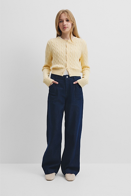 Teen Hi Rise Wide Jean