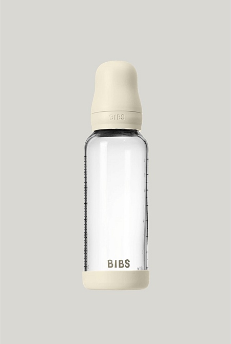 Glass Baby Bottle 240ml Latex - Ivory