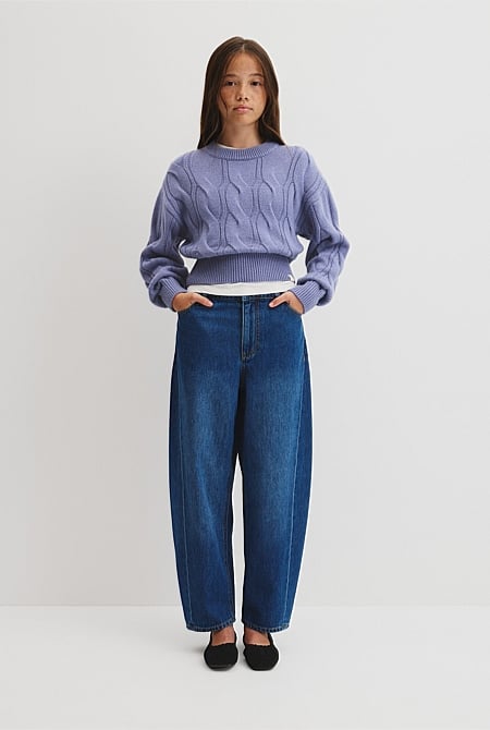 Teen Relaxed Cable Knit