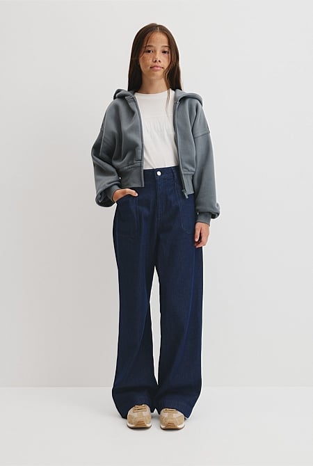 Teen Sherpa Zip Through Jacket