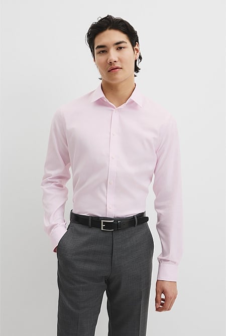 Slim Fit Textured Travel Shirt