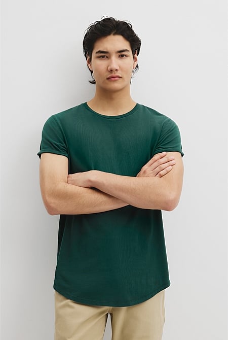 Australian Cotton Longline Garment Dye T-Shirt