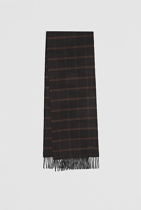 Woven Check Scarf