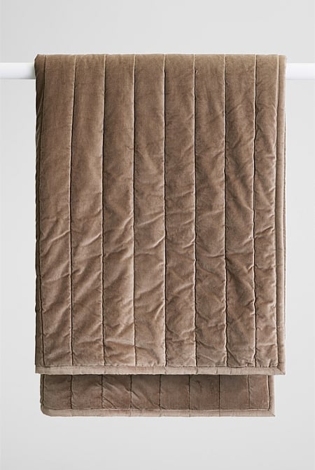 Marlon Cotton Sherpa Throw