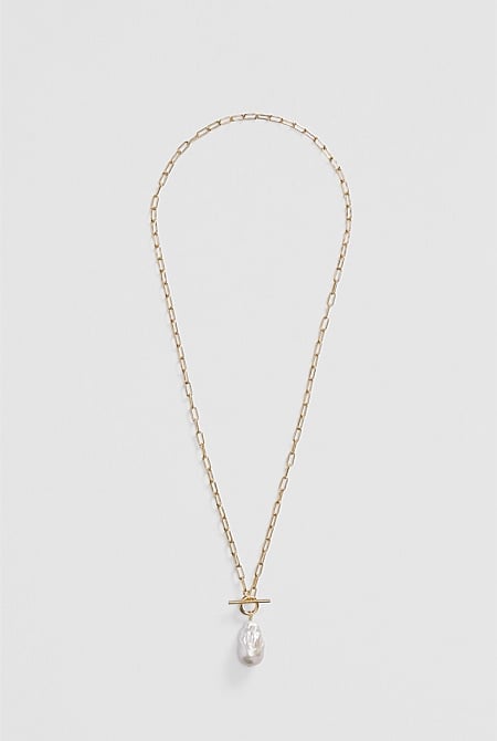 Lila Freshwater Pearl Long Necklace