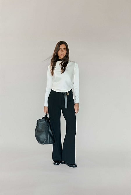 Draped Long Sleeve Shirt