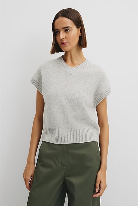 Short Sleeve Merino Wool Knit