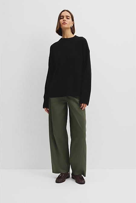 Merino Wool Crew Neck Knit