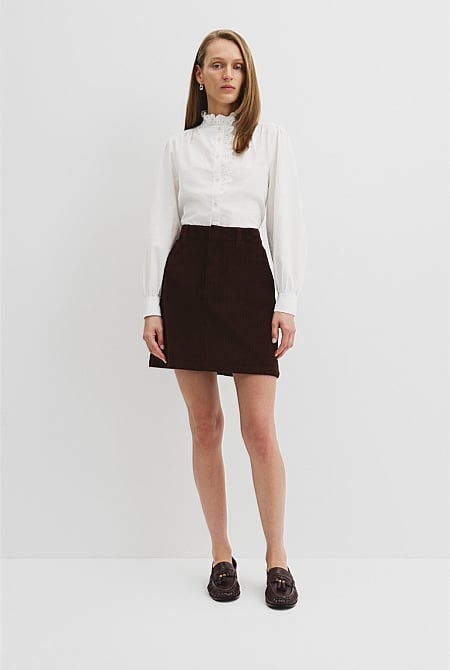 Corduroy Mini Skirt