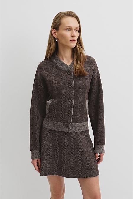 Herringbone Knit Jacket
