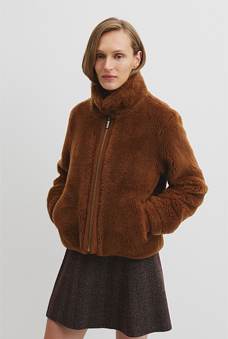 Short Teddy Fur Jacket