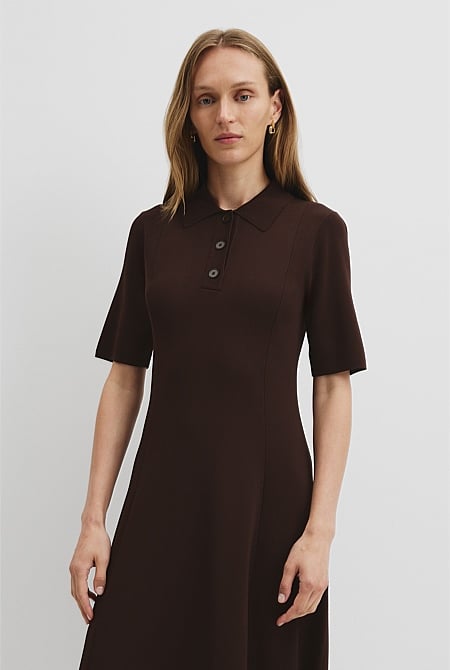 Compact Knit Midi Dress