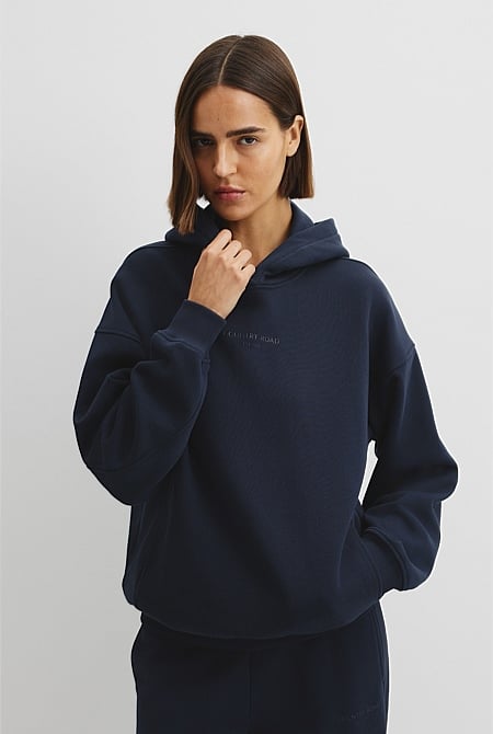Australian Good Earth Cotton Pull Over Hooded Sweat