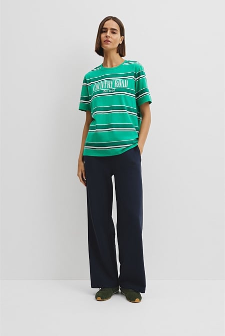 Stripe Heritage Embroidered T-Shirt