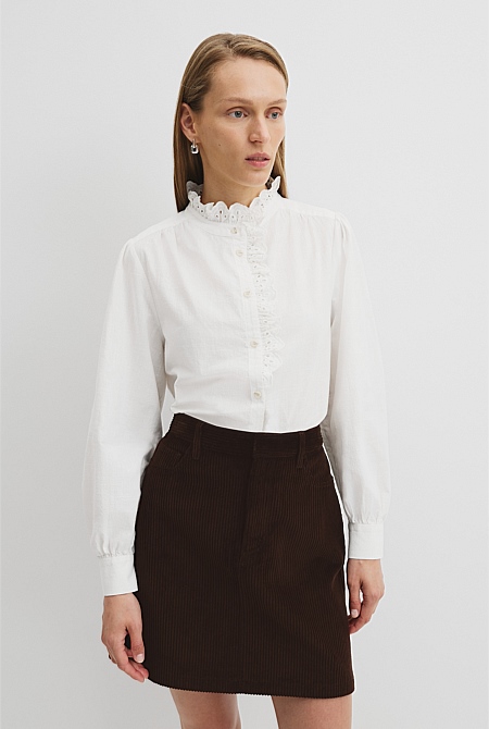 Long Sleeve Ruffle Shirt