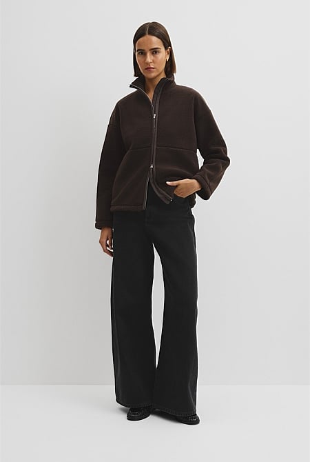 Recycled Polyester Fleece Zip Jacket