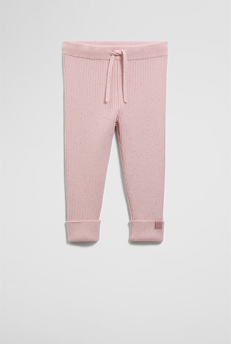 Organically Grown Cotton Rib Knit Legging