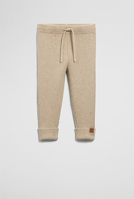 Organically Grown Cotton Rib Knit Legging