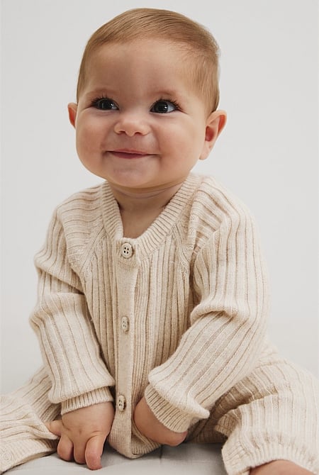 Button Knit Jumpsuit