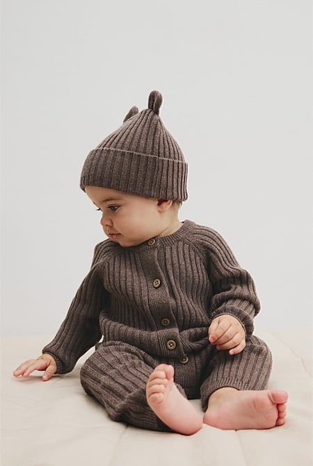 Button Knit Jumpsuit