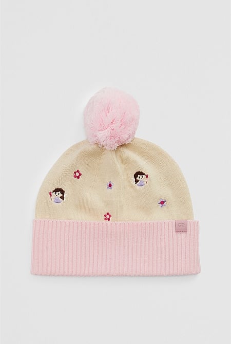 Fairy Embroidered Beanie