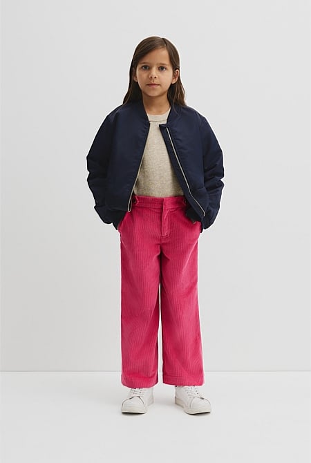 Organically Grown Cotton Wide Leg Cord Pant