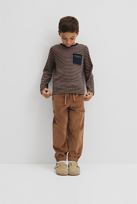 Organically Grown Cotton Long Sleeve Pocket T-Shirt