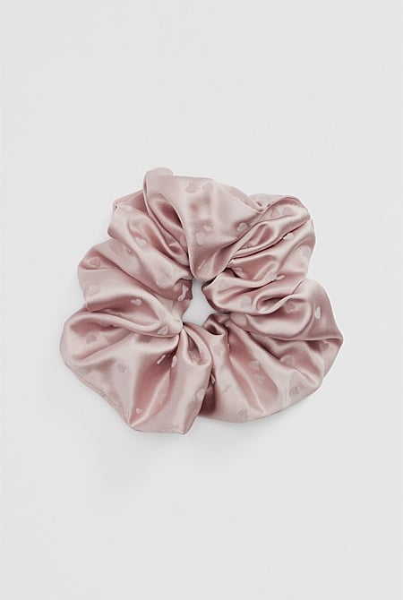Flocked Scrunchie