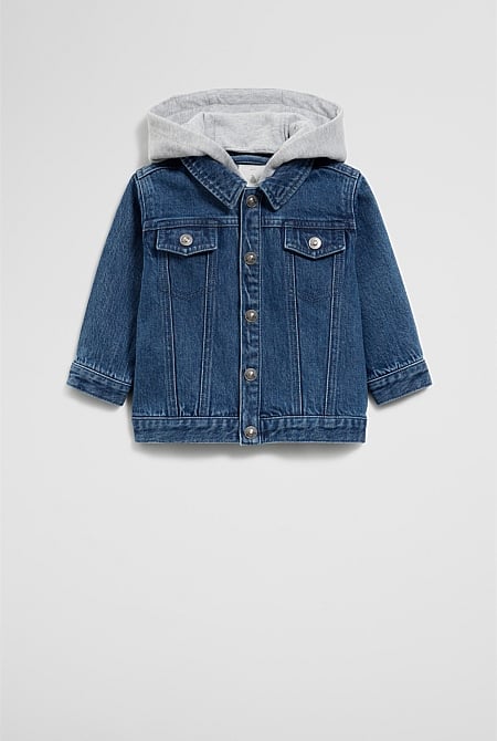 Hooded Denim Jacket