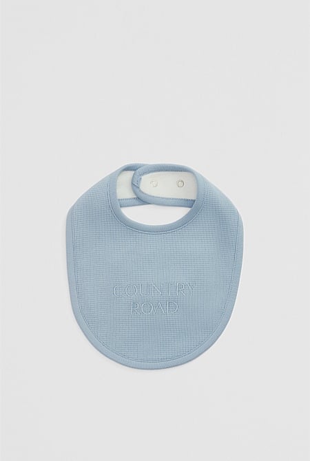 Organically Grown Cotton Waffle Bib